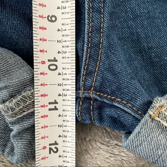 Shein Medium Wash Retro Look Cuffed Jean Shorts Sm - Picture 7 of 7